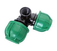25MM X 1/2" X 25MM GOMITO PER POP-UP RACCORDO A COMPRESSIONE TUBO PN IRRIGAZIONE