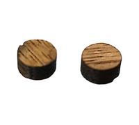 25PC. 1/10,2 cm fret marker in legno intarsio puntini - Scegli tra 4 diversi tipi di legno Walnut