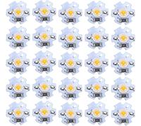25Pcs 5V LED Chips 1W High Power Lamp Beads, 200LM Bright Light Emitting Diodes for DIY Lighting Fixtures, Aluminum Substrate LED Beads with Low Light Decay for Indoor Outdoor Ligh (Yellow Light) Prof