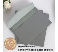 25pcs Brillantini Carta Matrimonio Invito Scheda W/ Busta Battesimo Festa Favore