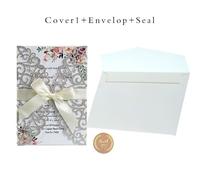 25pcs Brillantini Carta Matrimonio Invito Scheda W/ Busta Battesimo Festa Favore