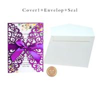 25pcs Brillantini Carta Matrimonio Invito Scheda W/ Busta Battesimo Festa Favore