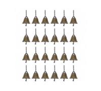 25pcs Festive Bronze Small Bells for Christmas Decorations and Crafts
