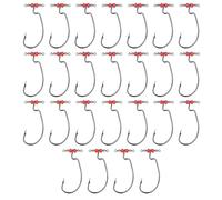 25Pcs In Linea Drop Shot Rigs Drop Shot Girelle Gancio Rapido Installazione Gancio Da Pesca In Acqua Salata Accessori Per La Pesca Multiplo Scenario Rig