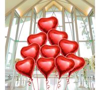 25pcs pallone da 18 pollici in alluminio palloncino cuore palloncino