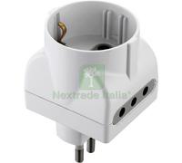 25PZ ADATTATORE TRIPLO 10A 2PRESE 10A+1 SCHUKO BIANCA FIGURA 15: