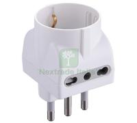 25PZ ADATTATORE TRIPLO 16A 2PR.BIP+1 SCHUKO FIG.11 BIANCA: