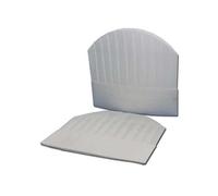 25pz CAPPELLO CHEF Monouso in TNT Bianco 28,5cm x 24cm cappello cuoco NUOVI