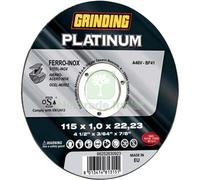 25PZ DISCO ABRASIVO TAGLIO FERRO PLATINUM GRINDING MM 115X22,2 H.MM 1,0: