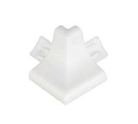 25PZ RACCORDO ESTERNO PER PROFILO RACCORDO IGIENICO RIGIDO - bianco