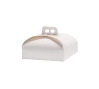 25pz Scatole Torta Rotonde Cartone Bianco con Manico Asporto Dolci Varie misure