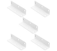 25Pz Staffe Angolari 90 Inox Bianco Per Rinforzo Mobile Mensola