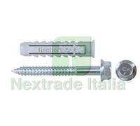 25PZ TASSELLO IN NYLON CON VITE MORDENTE "SX BM" SX14 BM Ø MM.14X40 VITE MM.10X: