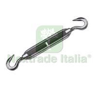 25PZ TENDITORE ZINCATO A DUE GANCI Ø MM.6 1 4":