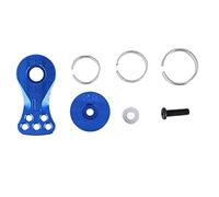 25T Brazo de engranaje de anillo de acero metálico para vehículo RC 1/10 1/8, brazo de engranaje modelo L mecanizado con precisión por CNC con superficie anodizada, pieza de (Blu (N10222NB))