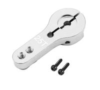 25t m3 metallo rc servo braccio corno compatibile con servos come futaba savox xcore hl hd potenza mg995 mg996r e9001 c24 c34 mn d91 mn99(Silver)