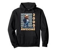 25th Birthday Bear Legends November 2000 25 Years Old Mens Felpa con Cappuccio