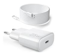 25W Caricatore for iPhone 14/14 Pro/14 Pro Max/13/13 Pro/13 Pro Max/12/12Pro/12 ProMax/11/11Pro/11 ProMax, Caricabatterie Rapido iPhone with 2M Cavo USB C- Lightning Spina Adattatore Alimentatore