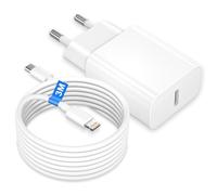 25W Caricatore iPhone Originale Apple Caricabatterie iPhone Caricatore Rapido con 3M Cavo Ricarica Rapida per iPhone 14/14 Pro /14 Plus/13/13 Pro/12/11/SE/X/XS, Caricabatterie USB C Presa Alimentatore