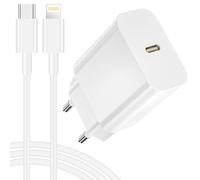 25W Caricatore iPhone Originale Apple MFi,Caricabatterie iPhone Caricatore Rapido per iPhone 14 13 12 11 Pro Max/Mini/XS/X/8, USBC Alimentatore Presa USB C Spinotto con 2M Cavo Ricarica Rapida