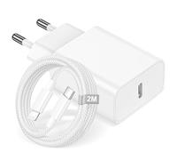25W Caricatore iPhone Rapido con Cavo Lightning 2M Certificación MFI, Caricatore USB C Charger Spina Alimentatore Presa USB C Cavo iPhone 2 metri for Apple 14 13 12 11 SE Pro/Pro Max/Plus/iPad