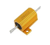 25W% Riparazione altoparlanti 6 Ohm Resistenza tono oro Accessori for la riparazione di altoparlanti in alluminio Resistori a conchiglia Accessori specializzati