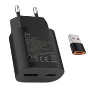 25W USB tipo C Caricabatterie veloce 15W USB tipo A Adattatore Per:Samsung Galaxy S25 S24 S23 S22 S21 S20 A56 A55 A54 Veloce Telefono cellulareSpina di ricarica USB C Rapido Alimentator Lightning