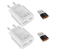25W USB tipo C Caricabatterie veloce 15W USB tipo A Adattatore Per:Samsung Galaxy S25 S24 S23 S22 S21 S20 A56 A55 A54 Veloce Telefono cellulareSpina di ricarica USB C Rapido Alimentator Lightning