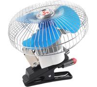 25W Ventola per Camper Ventilatore con Pinza per Auto Ventola di Raffreddamento per Auto Ventola Oscillante di Raffreddamento per Camion Auto,Ventilatore 12V
