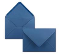 25x Buste B6-17,5 x 12,5 cm - blu royal - colla umida con lembo a punta - 120 g/m² - per matrimoni, biglietti d'auguri, inviti