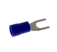 25x Capocorda a forcella parzialmente isolato 1,5-2,5mm² Diametro del foro M4 Blu Capocorda ad anello Rame stagnato