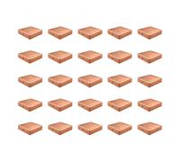 25x Copri Pali In Rame 101 Mm Pigna Pyramide Per Paletti 10x10 Cm