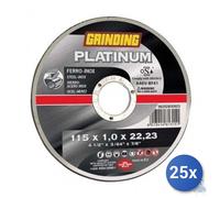 25x Disco Grinding Platinum Per Ferro-Inox Mm 125X1,6 Foro 22,23