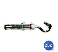 25x Maurer Tassello ancorante Acciaio Mlm Con Gancio Mlm-G 8