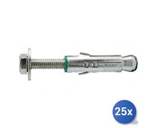 25x Maurer Tassello ancorante Acciaio Mlm Con Vite Te Mlm-V 10 10X80