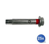 25x Maurer Tassello ancorante Acciaio Msa Con Vite Te 6,8 Msa 12X 65 10X65