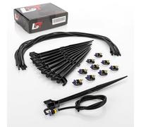 25X Micro-Drip Spruzzatore Sistema Di Irrigazione Rotante Con Tubo E Picchetto