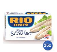 25x Multipack Rio Mare Sgombro Gr 125 Naturale