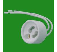 25X Portalampade Ceramiche GU10, Alogena, LED, Supporto Lampada Faretto Base