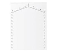 25x Sopracciglio Regole Sopracciglio Strumento di Misura Sopracciglia Occhi | Set Style, Kit di Strumenti di Amici, Posizionamento Decalcomanie per le Donne