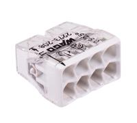 25x Wago Connettore Cavo A Spinta 8 Vie 24A Bianco 2273-208, 8 Pin