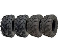 25x10.00-12 & 25x11.00-12 Atv Quad Pneumatici 6ply Omologato Strada Legal (Set
