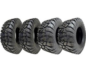 25x10.00-12 & 25x8.00-12 Atv 8ply WL03 Obor Antilope Strada Legale (Set Di 4)