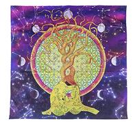 25x25 pollici Tovaglia in flanella con tarocchi Divinazione Altare Tarocchi Toppa per mago Gioco da tavolo quotidiano Tappetino per carte Tarocchi Panno per lettura Tarocchi Tovaglia per Tarocchi