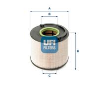 26.015.00 Filtro carburante Ufi