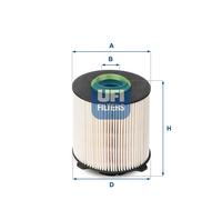 26.058.00 Filtro carburante Ufi