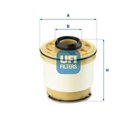 26.102.00 Filtro carburante Ufi