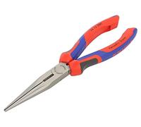 KNIPEX Pinza a becchi mezzotondi (di cicogna) con tronchese 26 12 200, bonderizzata nera 200mm Quantità:1