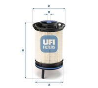 26.130.00 Filtro carburante Ufi