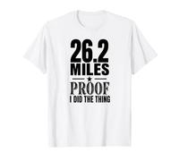 26.2 Miles Proof I Did The Thing Marathon Finisher Citazione Art Maglietta